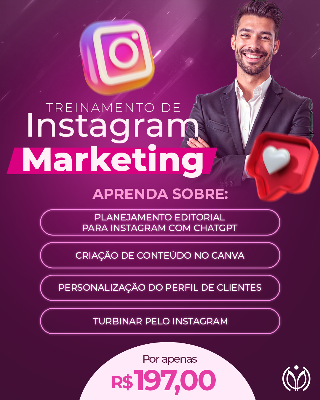 Treinamento de Instagram Marketing